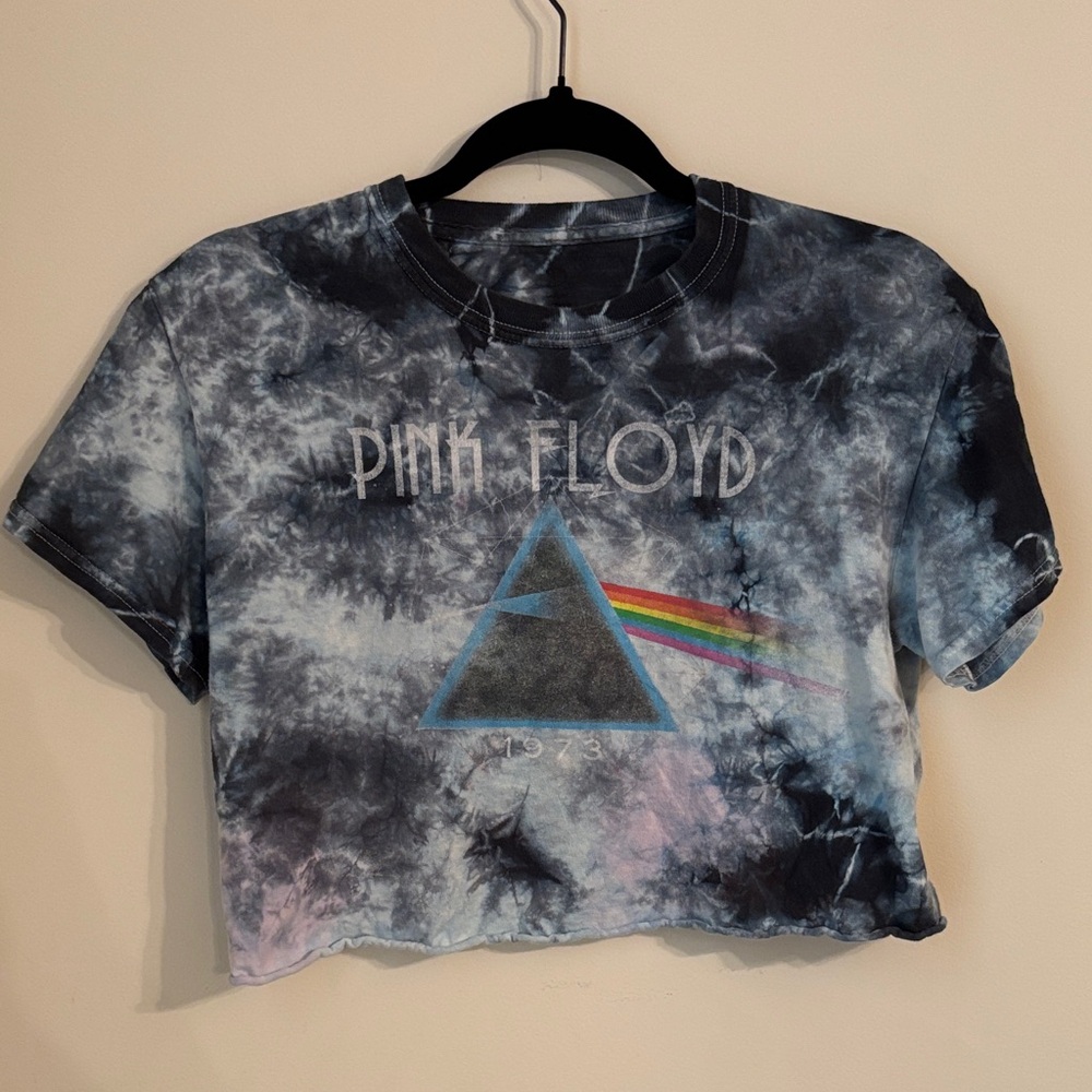 Pink Floyd Tie-Dye Crop Top